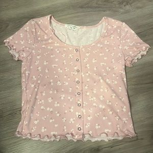 Hippie Rose, pink with little white flowers